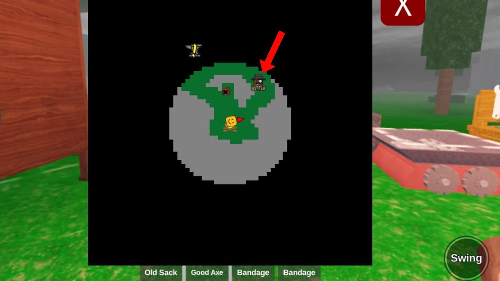 The new NPC spawns randomly (Image via Roblox)
